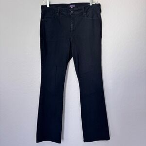 NYDJ Jeans Black Mini Bootcut Stretch Denim Women's Size 14W